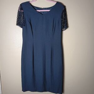 Donna Morgan Vintage black cocktail dress. Best fit size small to medium.